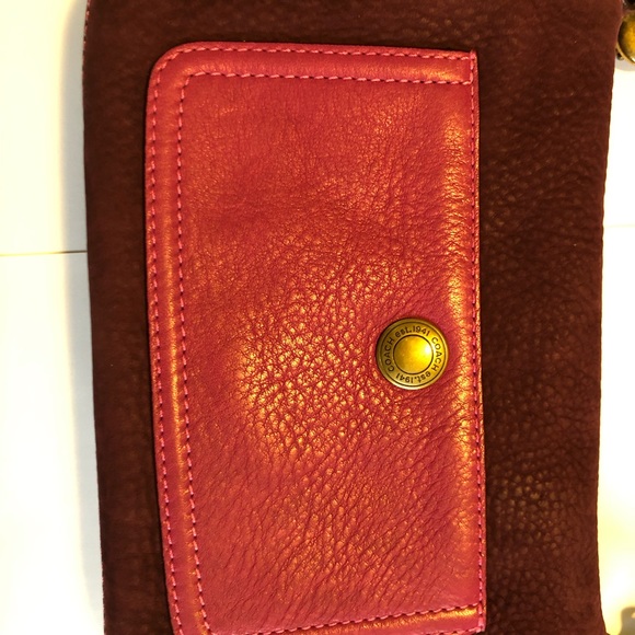 Vintage Coach Deep Plum Suede Hobo Bag - Picture 2 of 7